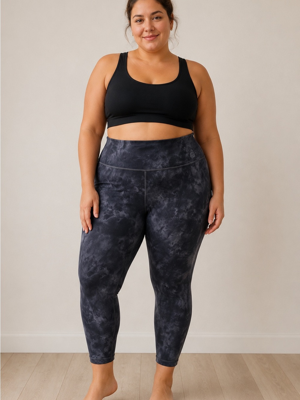 NWT Lululemon Align High Rise Pant 25” Diamond Dye Pitch Grey, Size 18